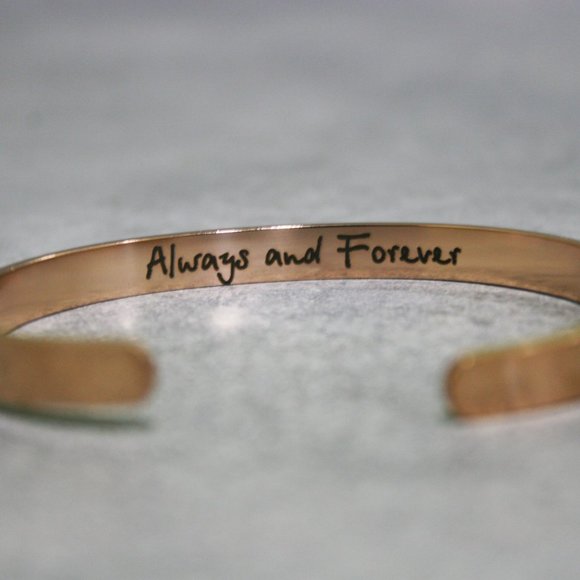 Always & Forever Bracelet Gifts for Girlfriend in ROSE GOLD - Picture 1 of 1